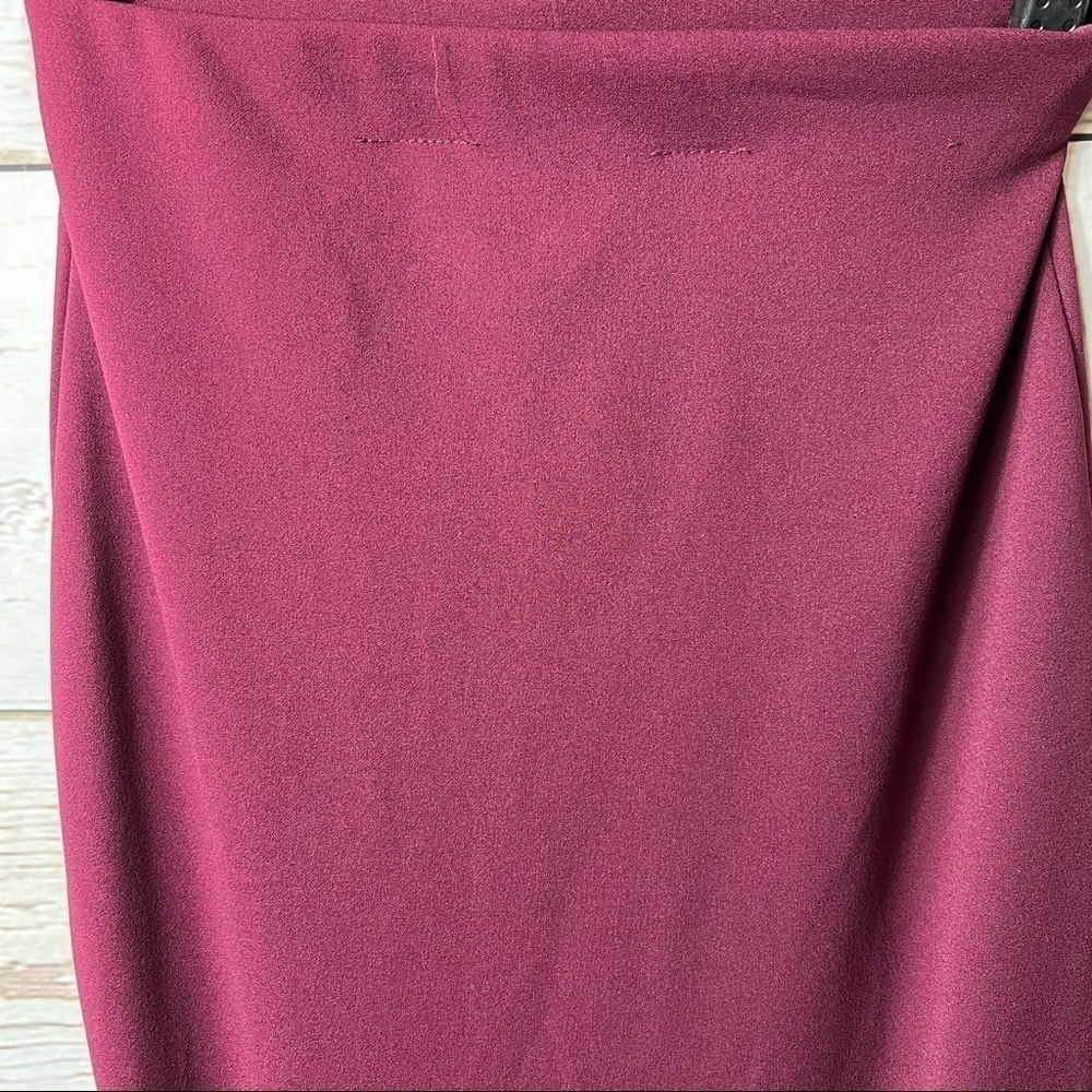 Nwt Fashion Nova Twilight Ruffle Skirt Oxblood - Picture 6 of 7